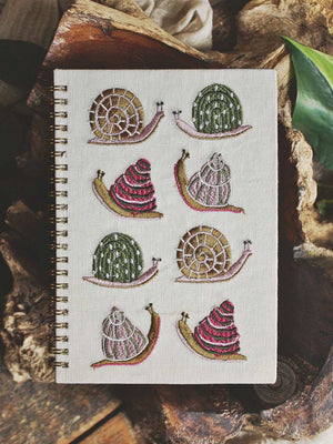 Gardenland Embroidered Notebook