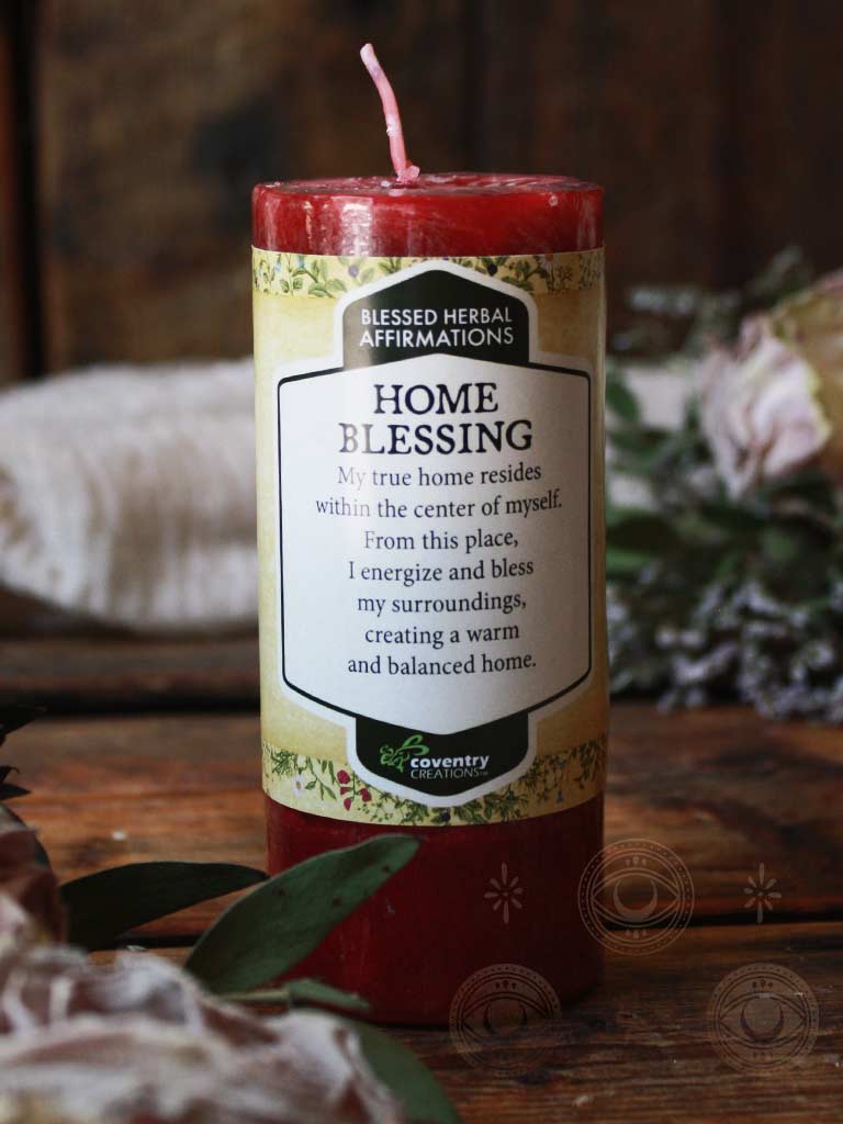 Blessed Herbal Affirmations Candle - Home Blessing