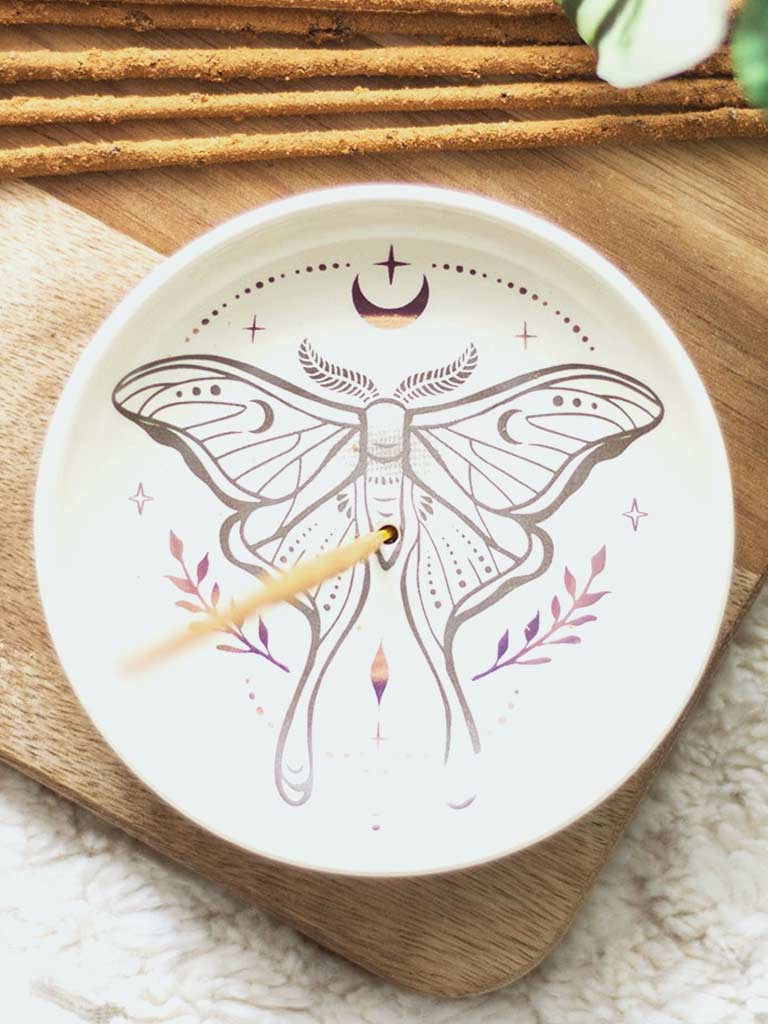 Luna Moth Incense Holder & Dish