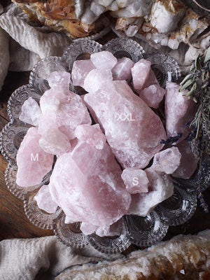 Raw Rose Quartz Chunks