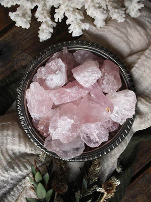 Raw Rose Quartz Chunks
