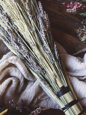 Saturnine Weaving Co. Enchanted Lavender Broom