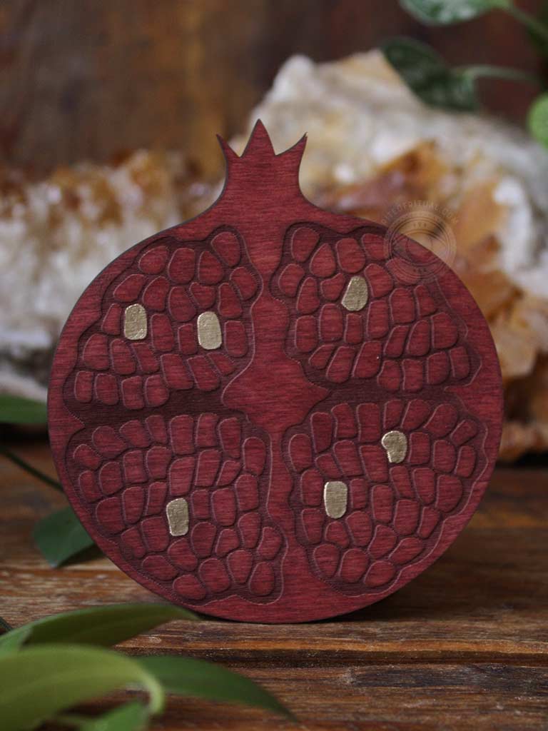 Witch Down the Lane Pomegranate Tile
