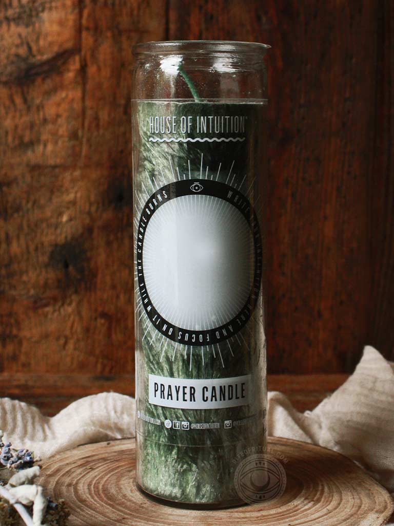 Write Your Own Prayer Candle - Green