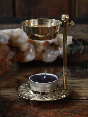 Brass Resin Incense Candle Burner