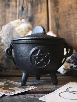 Cast Iron Ritual Cauldrons - Pentacle