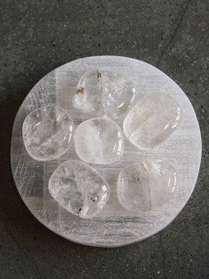 Clear Quartz Palm & Pocket Stones