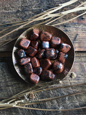 Tumbled Mahogany Obsidian