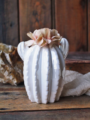 Desert Snow Cactus Vases