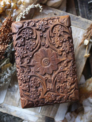 Floral Wooden Ritual Box