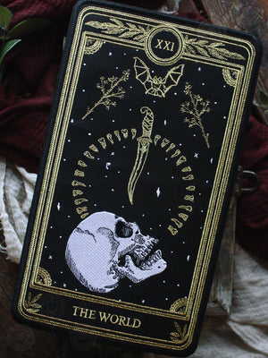 Large Embroidered Back Patch - The World