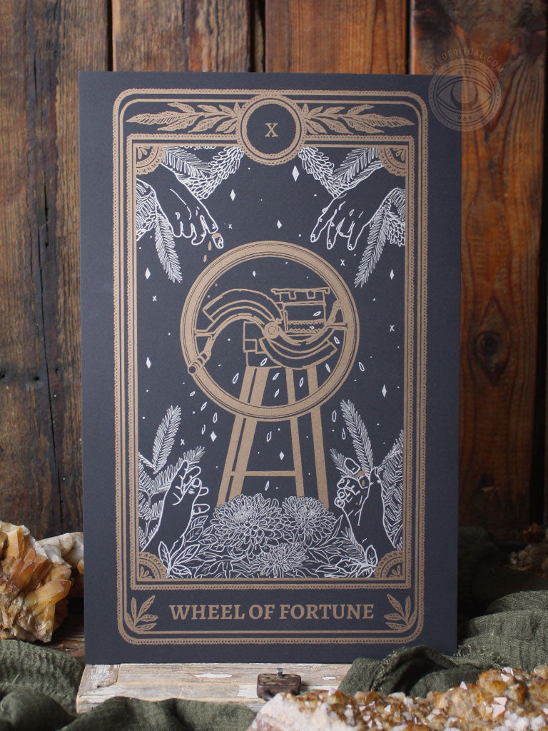Marigold Tarot Print - Wheel of Fortune