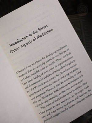 Osho Aspects of Meditation Book 1