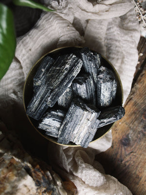 Raw Black Tourmaline Pieces