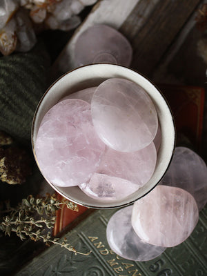 Rose Quartz Palm & Worry Stones