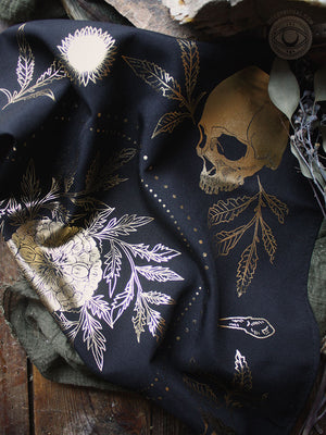Teeth + Bone Foil-Stamped Tarot Cloth