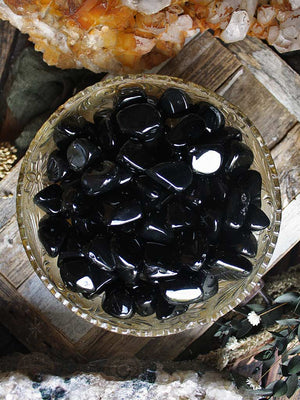 Tumbled Black Obsidian