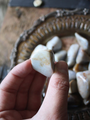 Tumbled Blue Chalcedony