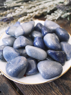 Tumbled Blue Quartz