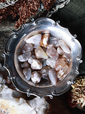 Tumbled Cherry Blossom Agate