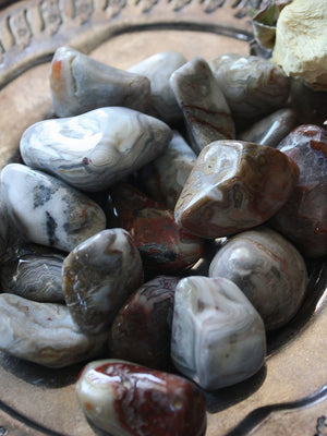Tumbled Crazy Lace Agate
