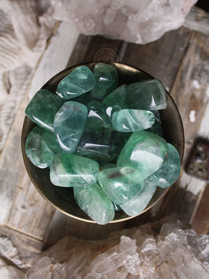 Tumbled Green Fluorite