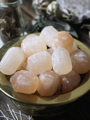 Tumbled Orange Selenite