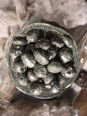 Tumbled Pyrite