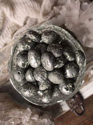 Tumbled Pyrite