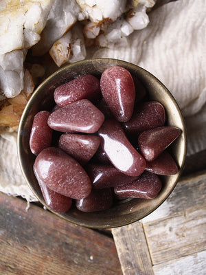Tumbled Red Aventurine