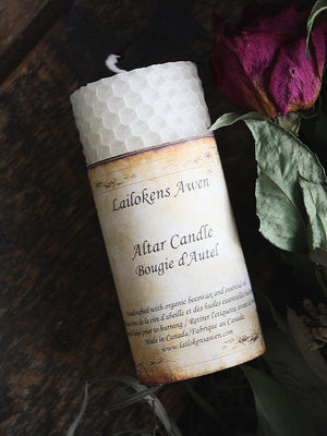 White Altar Spell Candle
