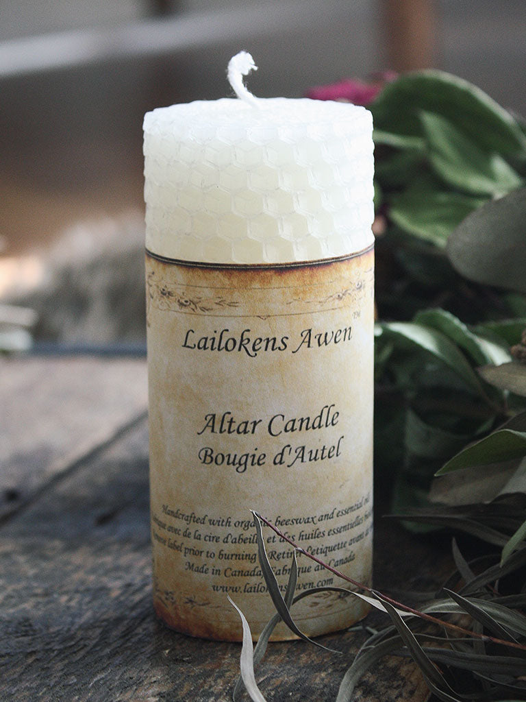 White Altar Spell Candle