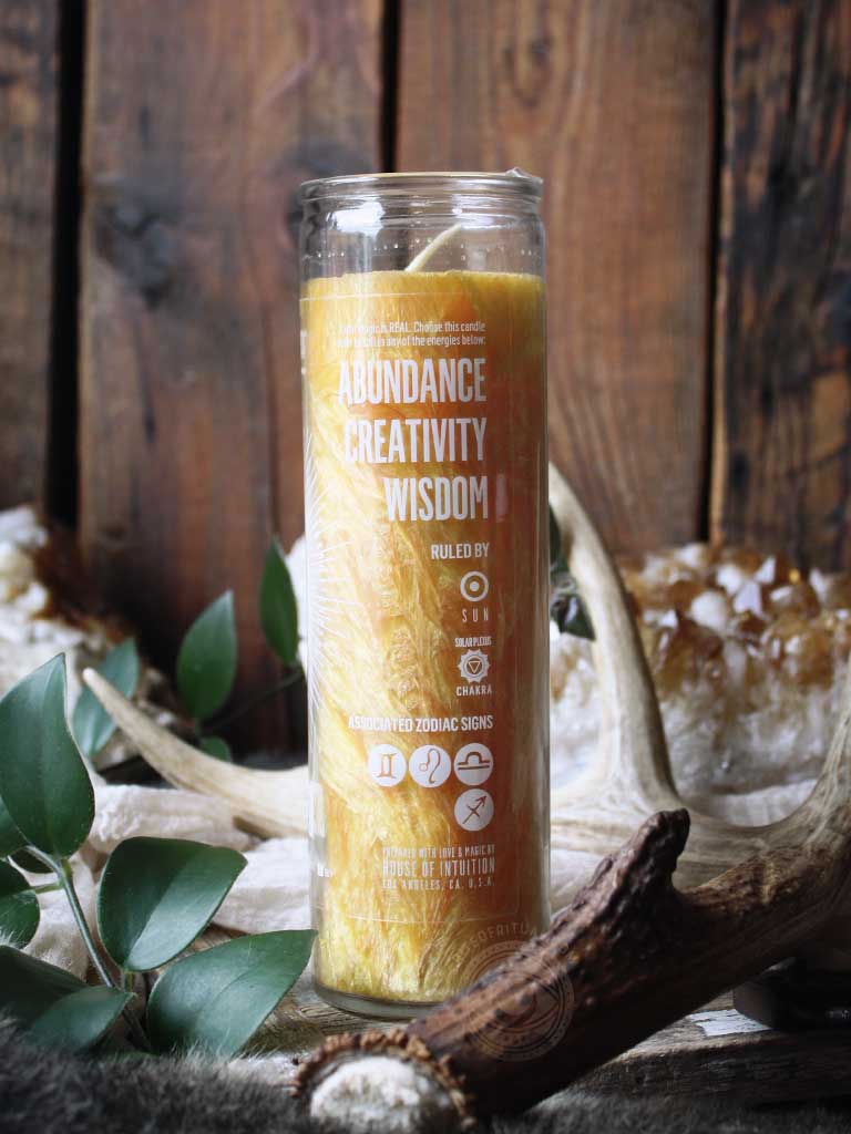 Write Your Own Prayer Candle - Yellow