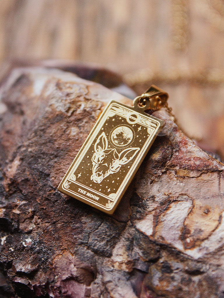 13th Press Tarot Card Necklace - The Moon