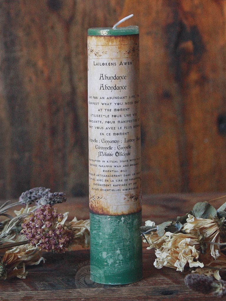 Abundance Tall Pillar Spell Candle