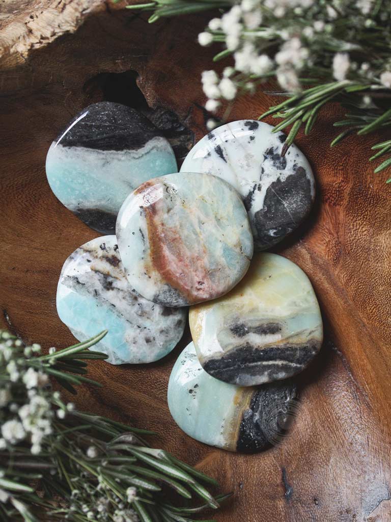 Amazonite Worry Stones