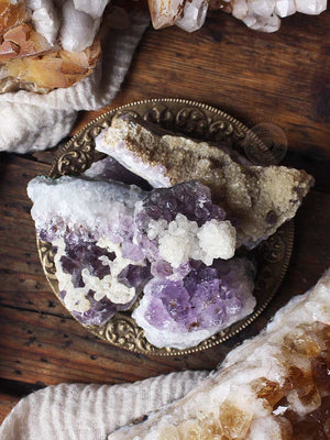 Amethyst Druzy Clusters