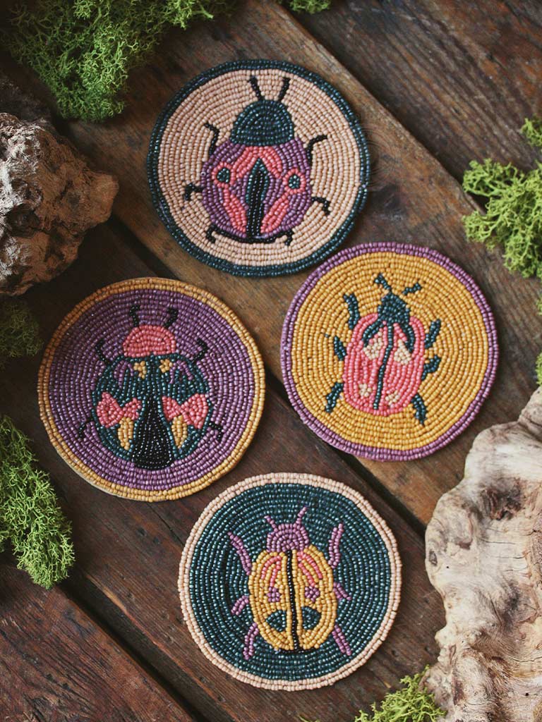 Amulet Beaded Coasters Set