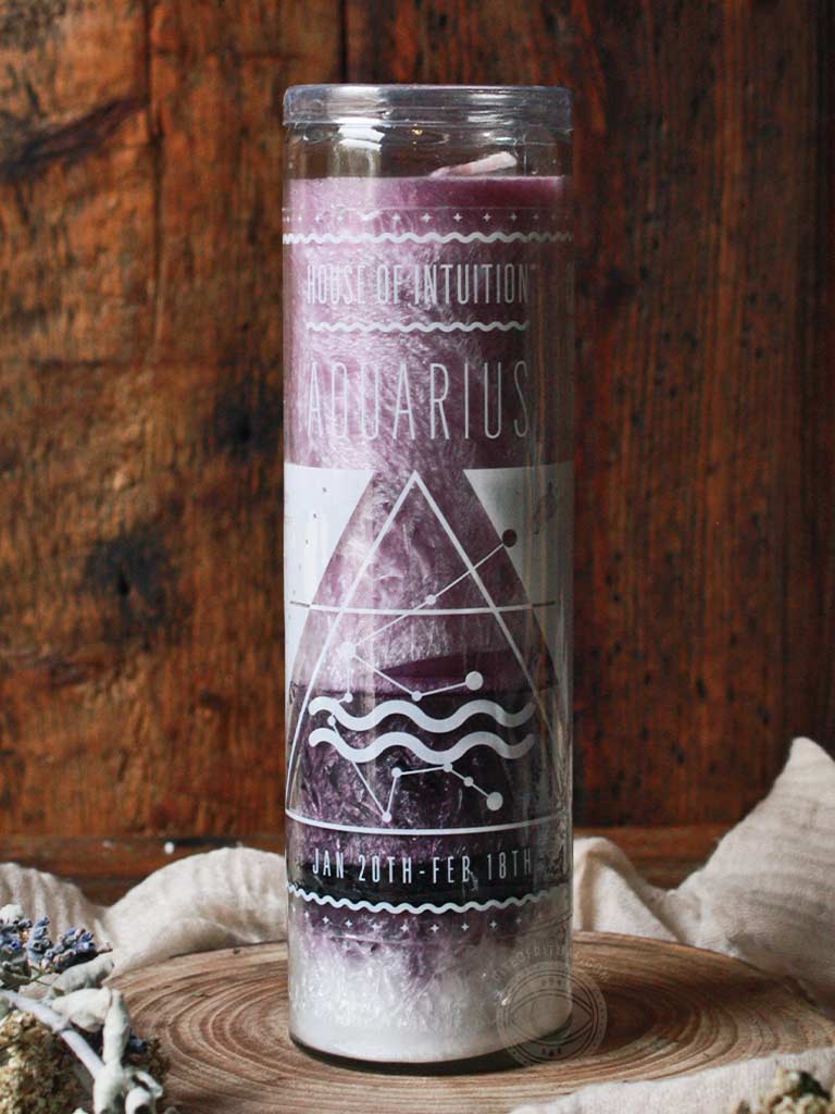 Aquarius Zodiac Candle - House of Intuition
