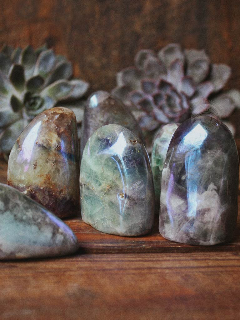 Aura Fluorite Freeforms