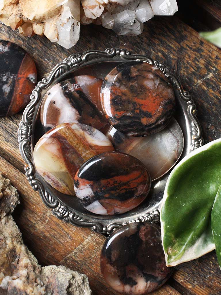 Autumn Agate Worry Stone