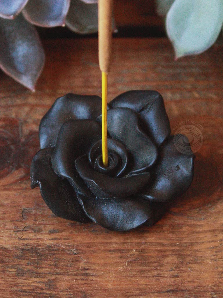 Black Rose Incense Stick Holder
