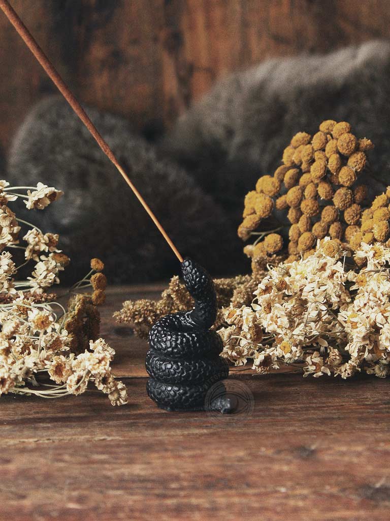 Black Snake Incense Stick Holder