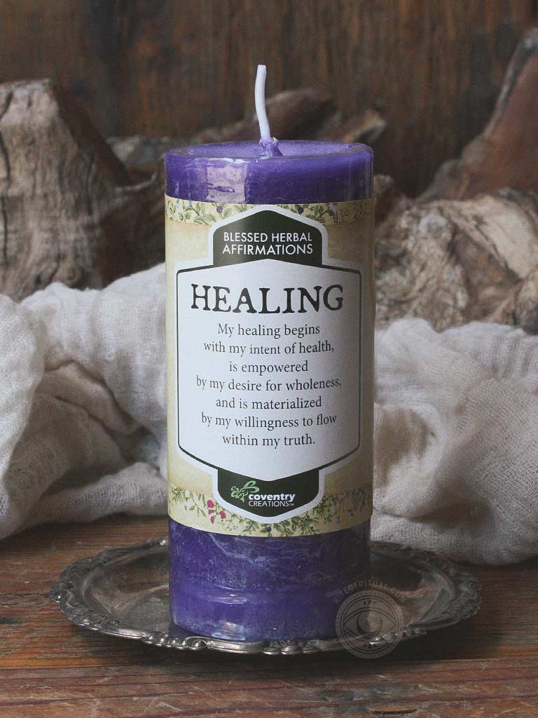 Blessed Herbal Affirmations Candle - Healing