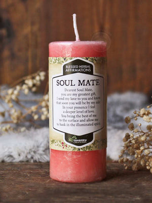 Blessed Herbal Affirmations Candle - Soul Mate