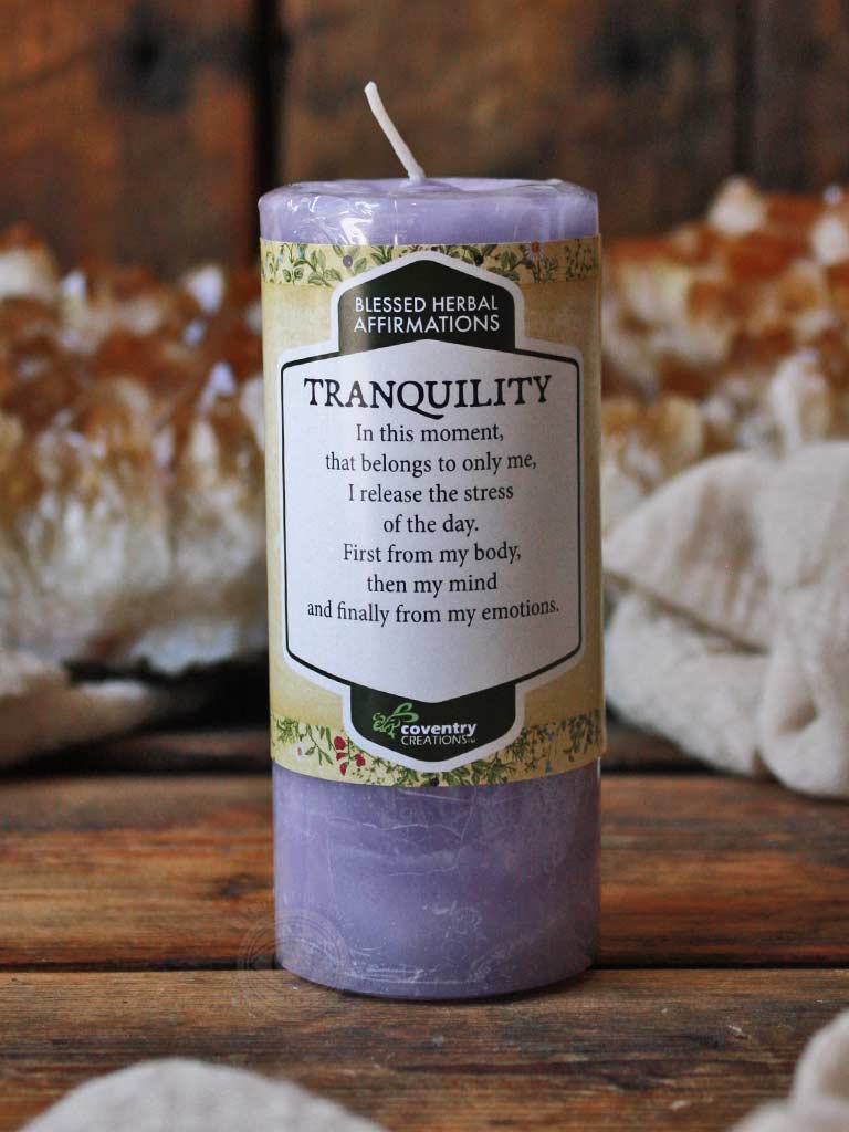 Blessed Herbal Affirmations Candle - Tranquility