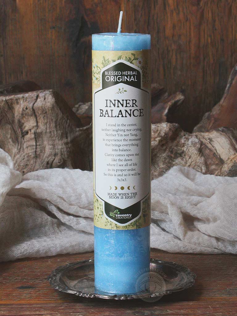 Blessed Herbal Spell Candle - Inner Balance