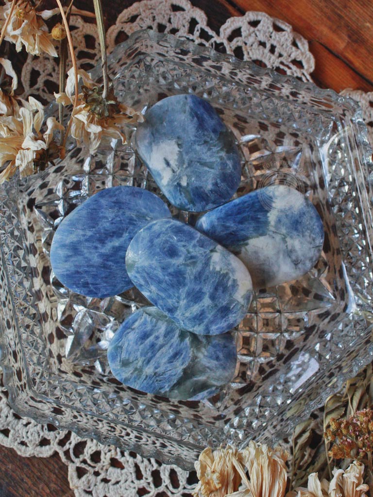 Blue Kyanite Palm Stones