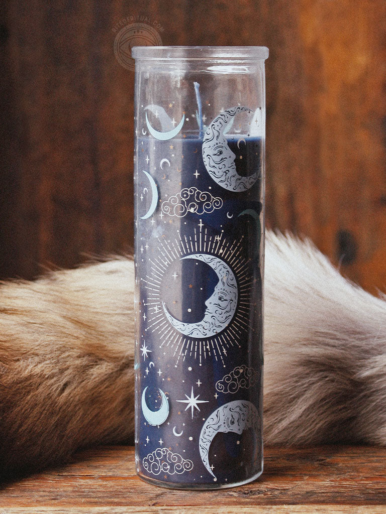 Blue Moon Fig & Vanilla Ritual Spell Candle