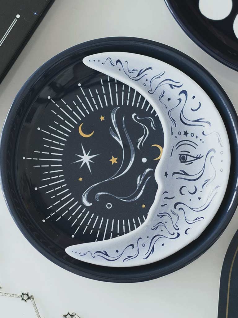 Blue Moon Stacking Trinket Dish